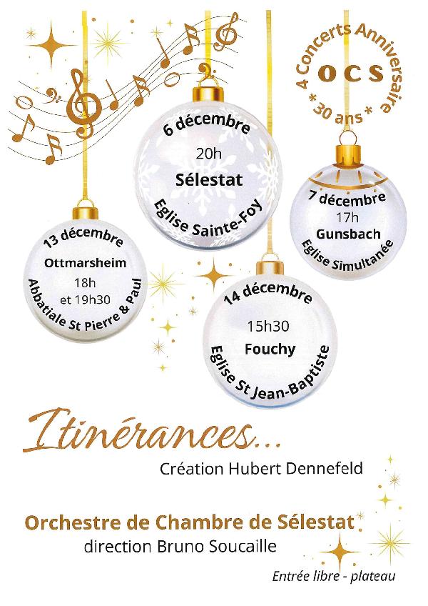 Concerts Orchestre de Chambre de Sélestat
