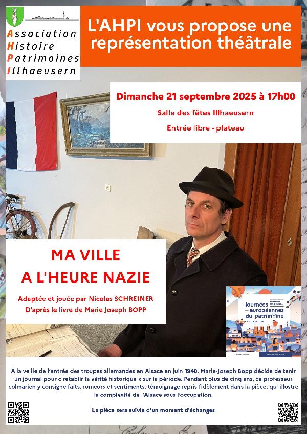 Journées du Patrimoine - pièce de théâtre à Illhaeusern