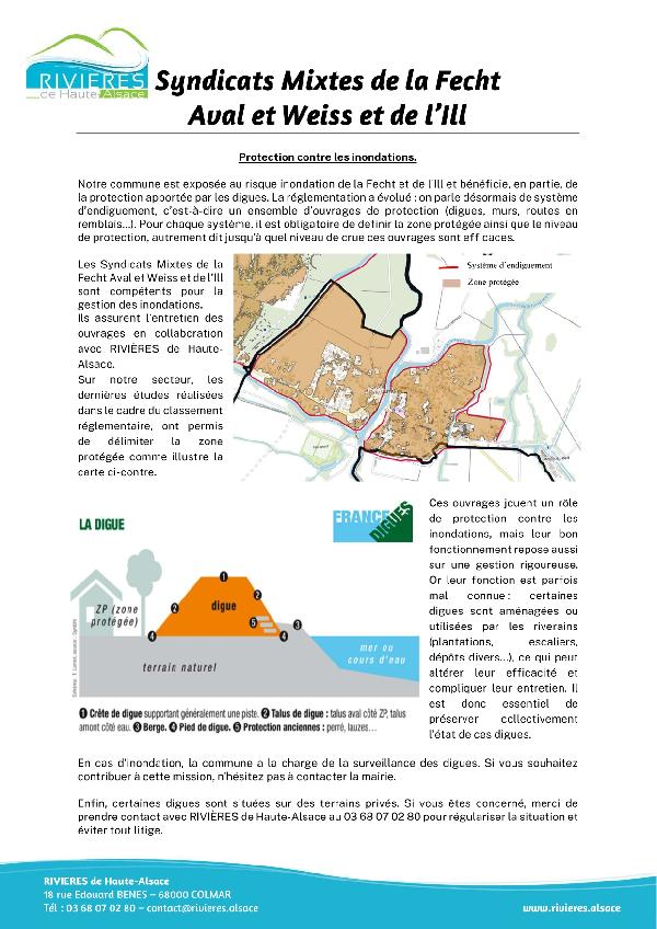 Communiqué - protection contre les inondations